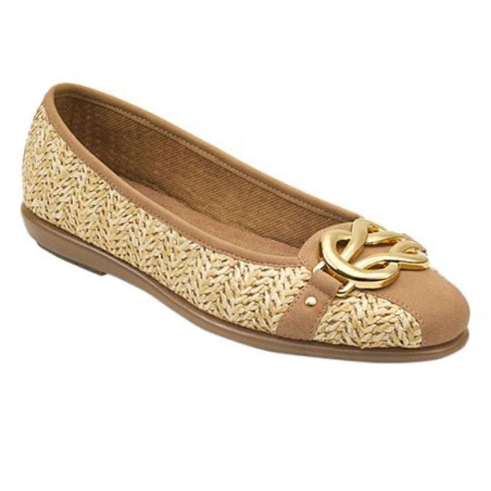 Aerosoles | Natural Big Bet Flat- Women 9